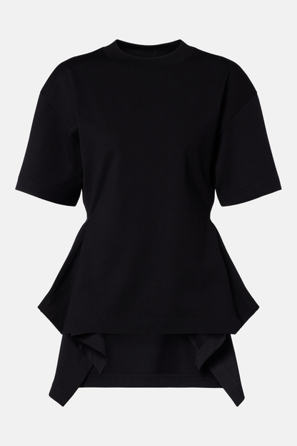 Rabura Peplum T-shirt - Black