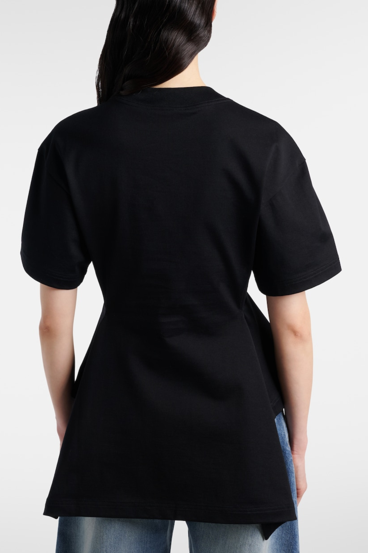 Rabura Peplum T-shirt - Black