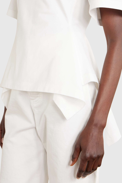 Rabura Peplum T-shirt - White