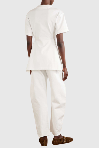Rabura Peplum T-shirt - White