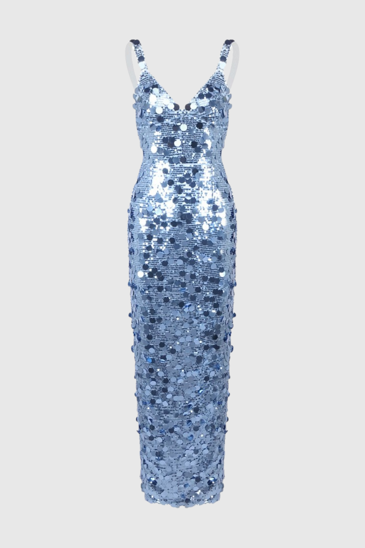 Raekwa Sequin Maxi Dress - Ocean Blue