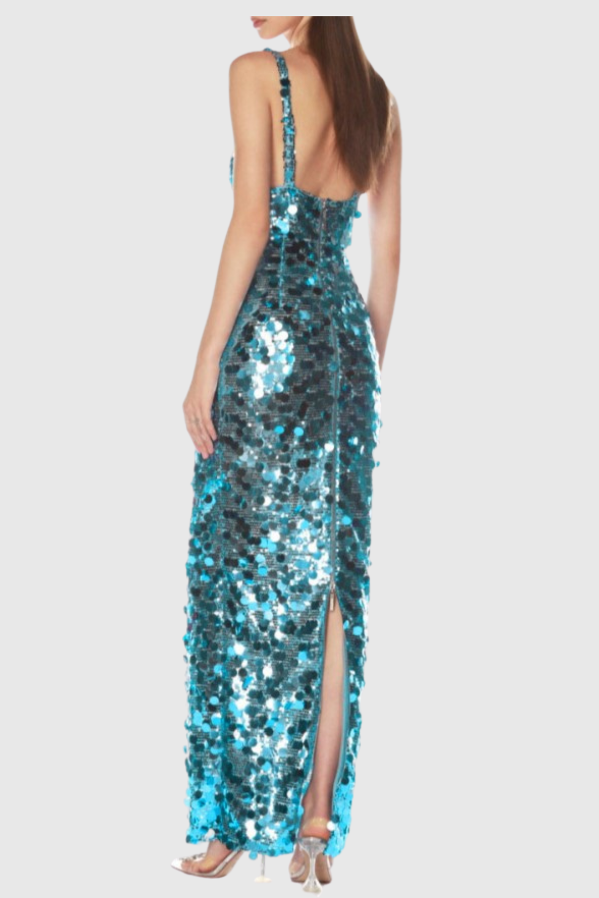 Raekwa Sequin Maxi Dress - Baby Blue