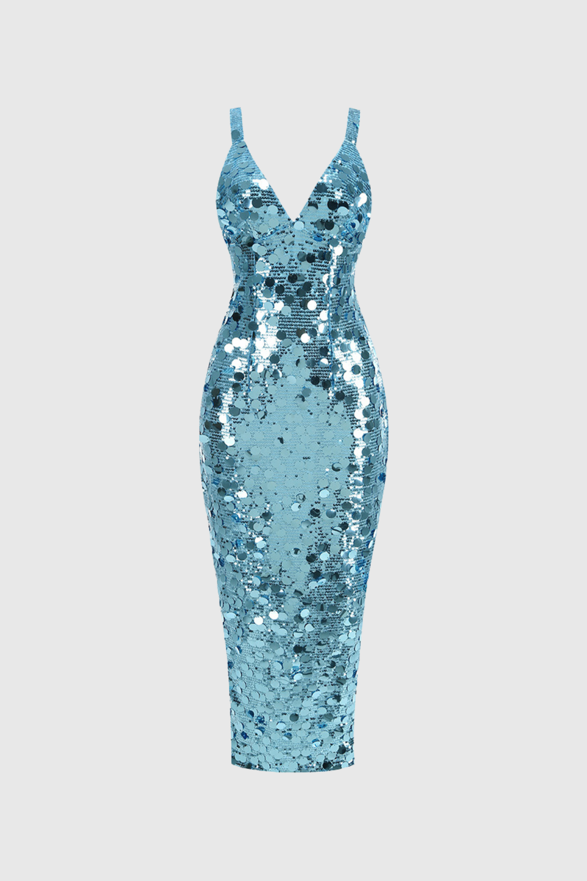 Raekwa Sequin Maxi Dress - Baby Blue