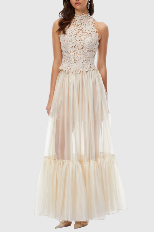 Rafaela Floral Crochet Top & Tiered Skirt Set