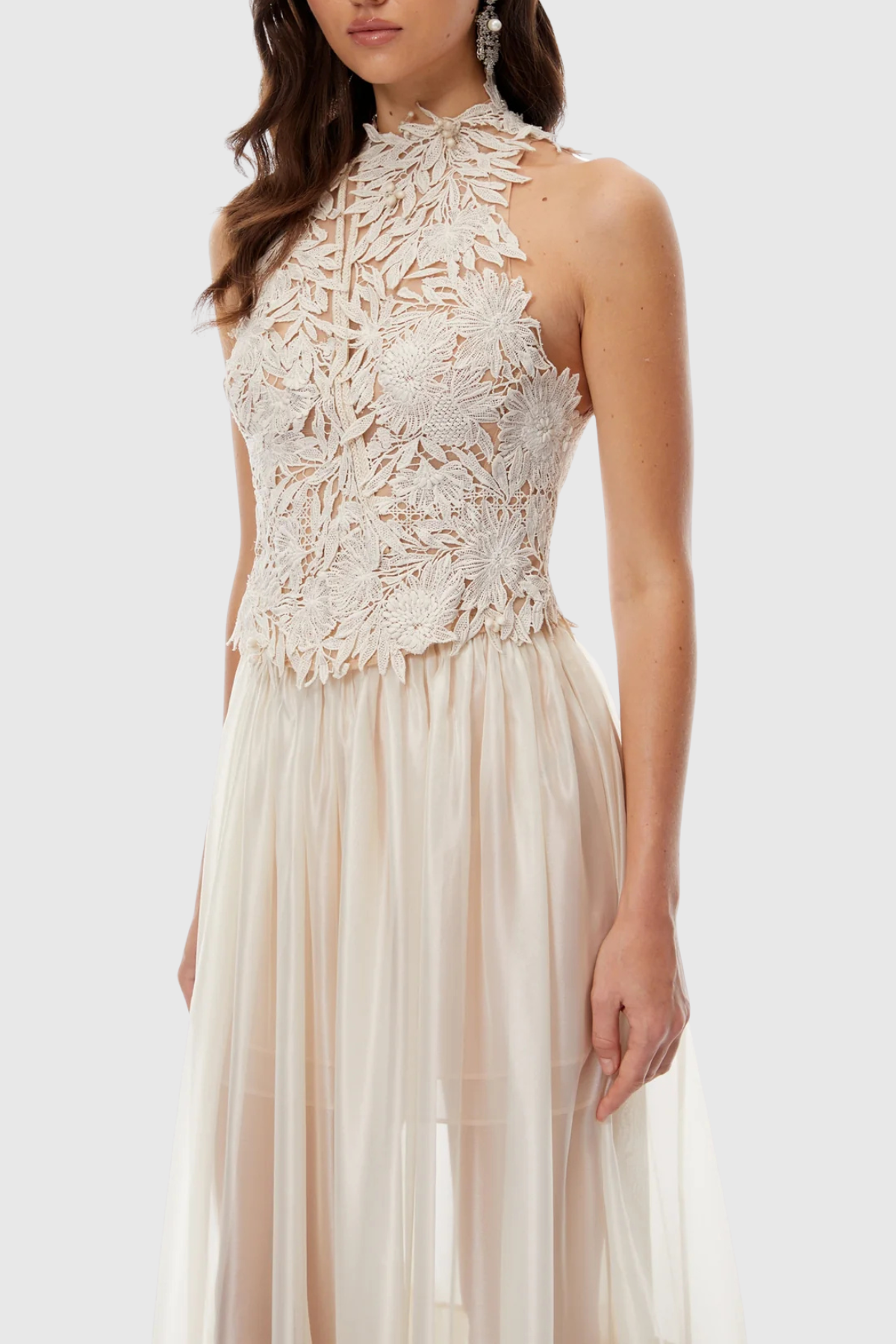 Rafaela Floral Crochet Top & Tiered Skirt Set