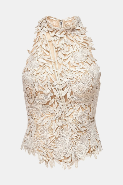 Rafaela Floral Crochet Top & Tiered Skirt Set