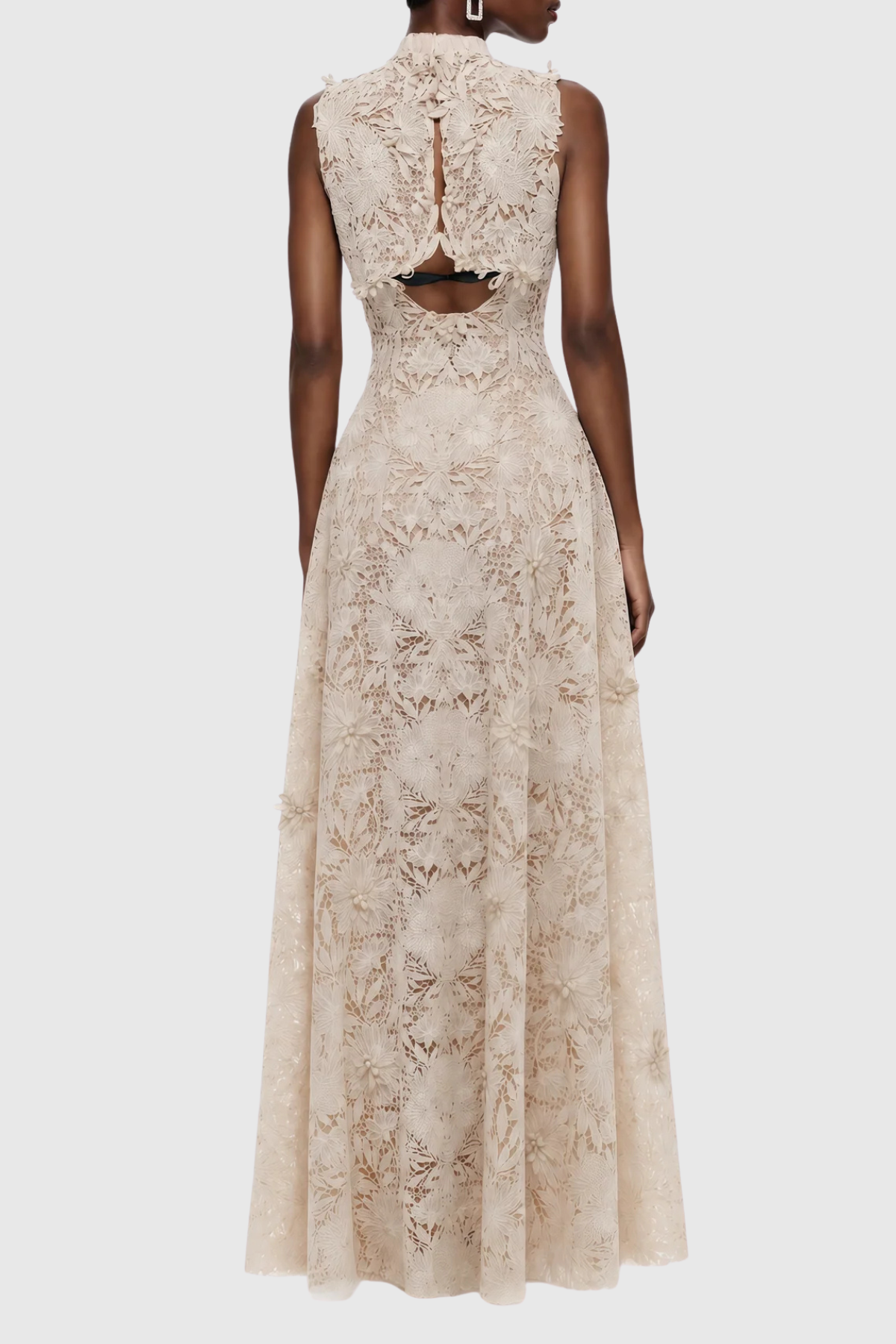 Rafaela Floral Embroidered Sleeveless Maxi Dress