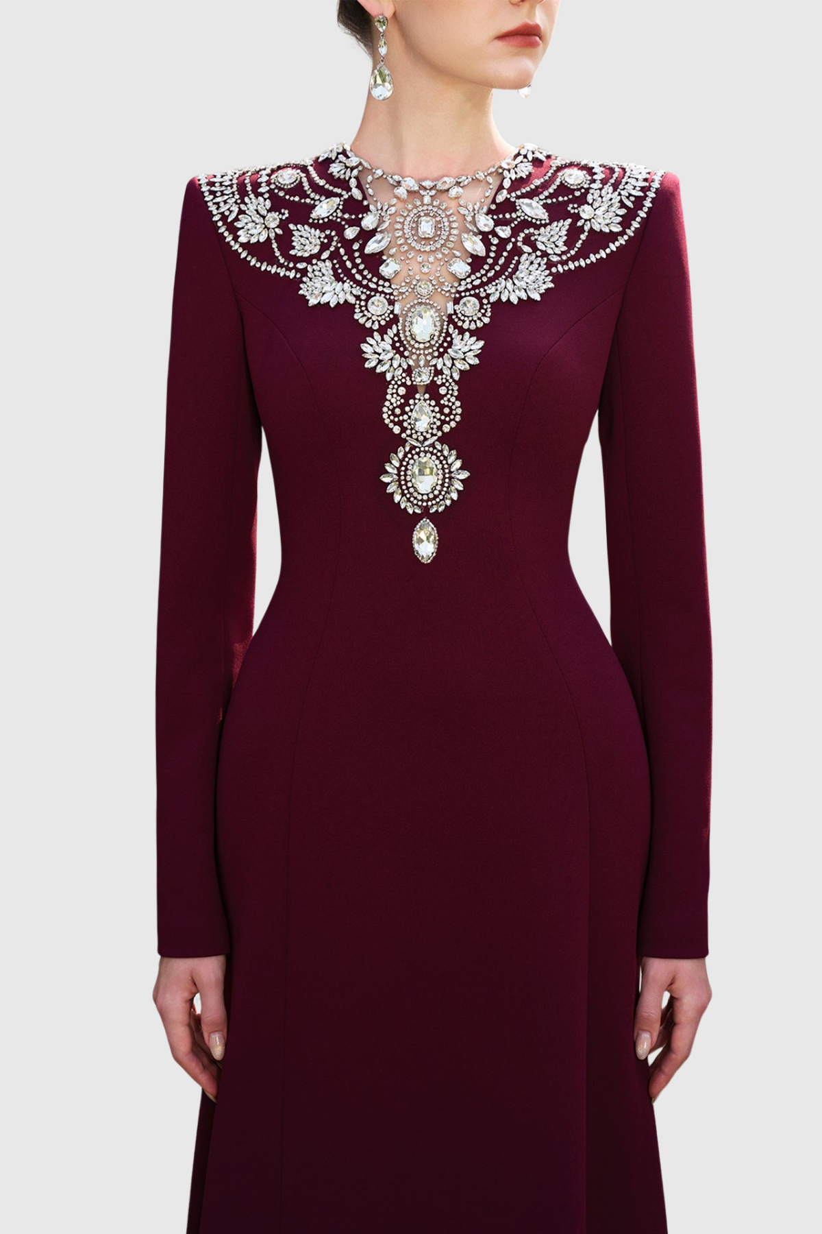 Rafera Crystal Embellished Maxi Dress