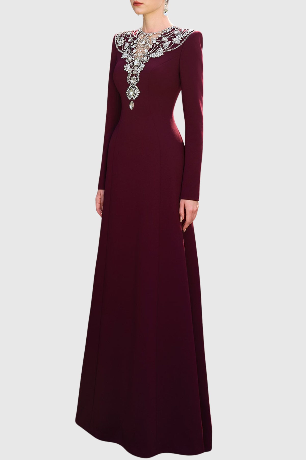 Rafera Crystal Embellished Maxi Dress