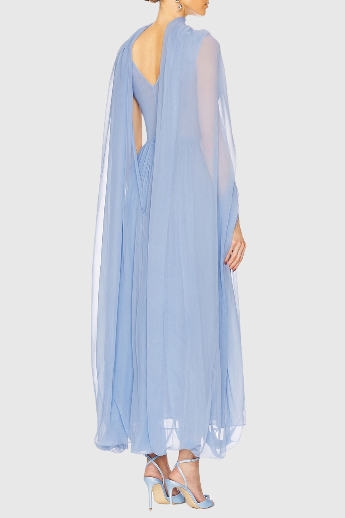 Raquel Mesh Shawl Maxi Dress