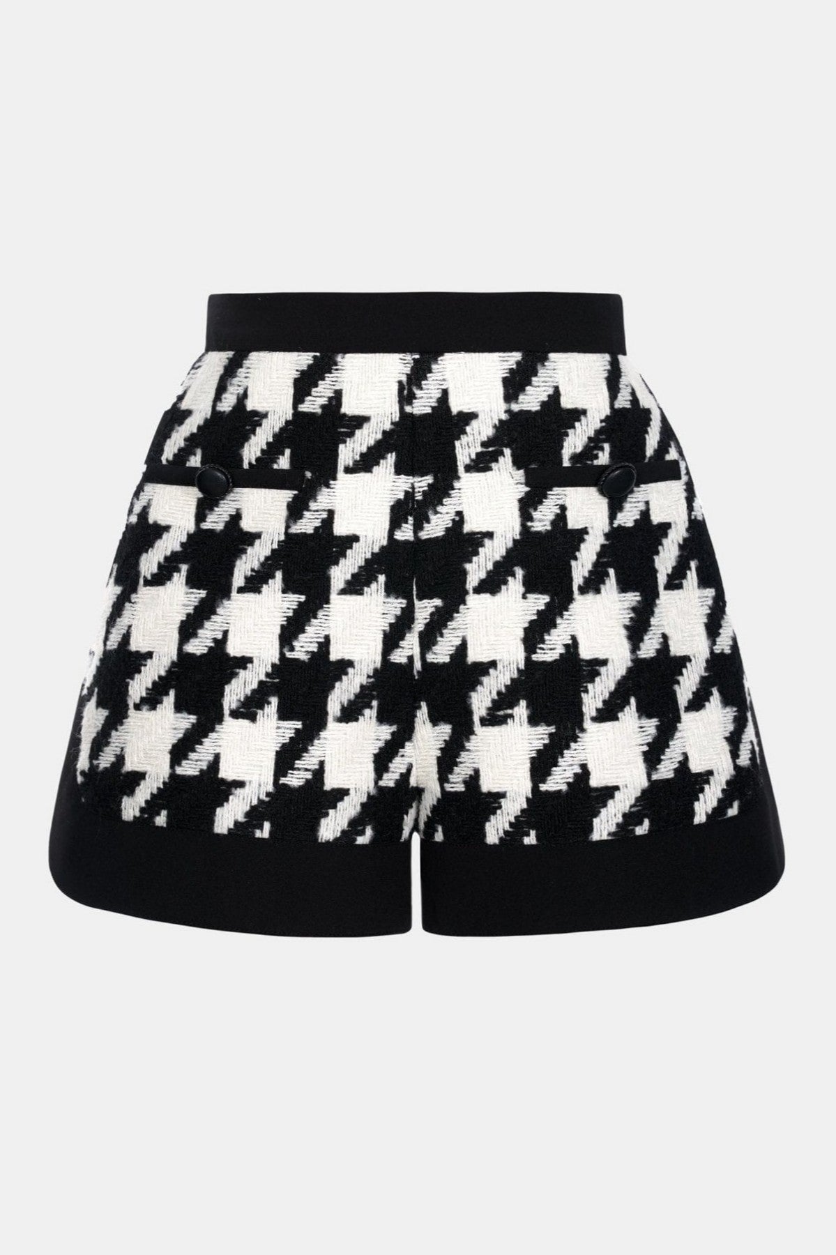 Raylan Houndstooth Cape - Black