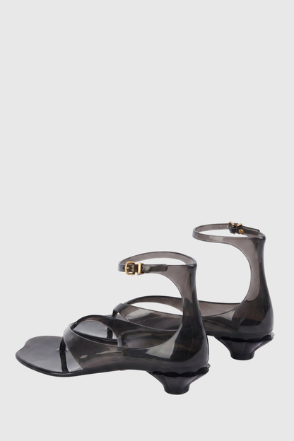 Raylon Jelly Thong Sandals - Black