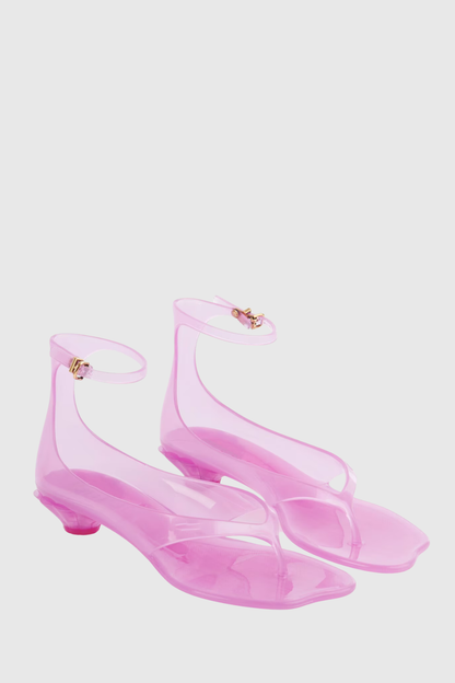 Raylon Jelly Thong Sandals - Pink