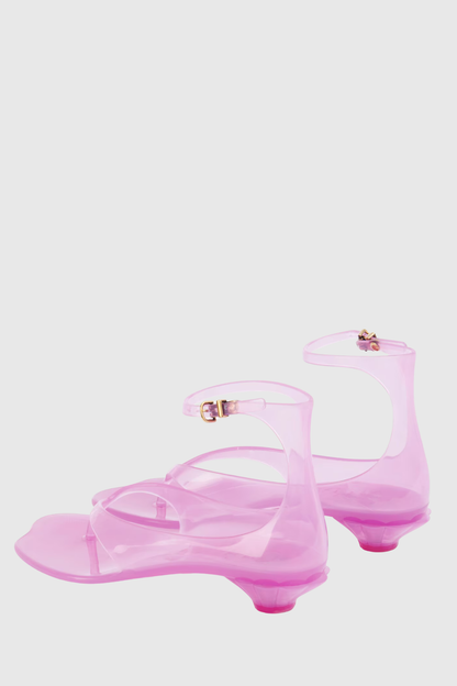 Raylon Jelly Thong Sandals - Pink