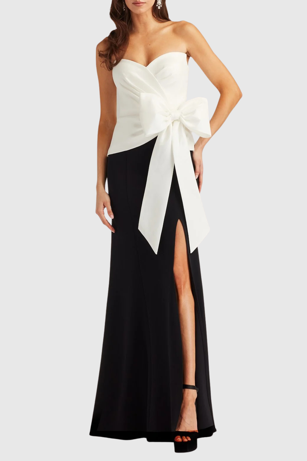 Rebekah Strapless Bow Maxi Dress