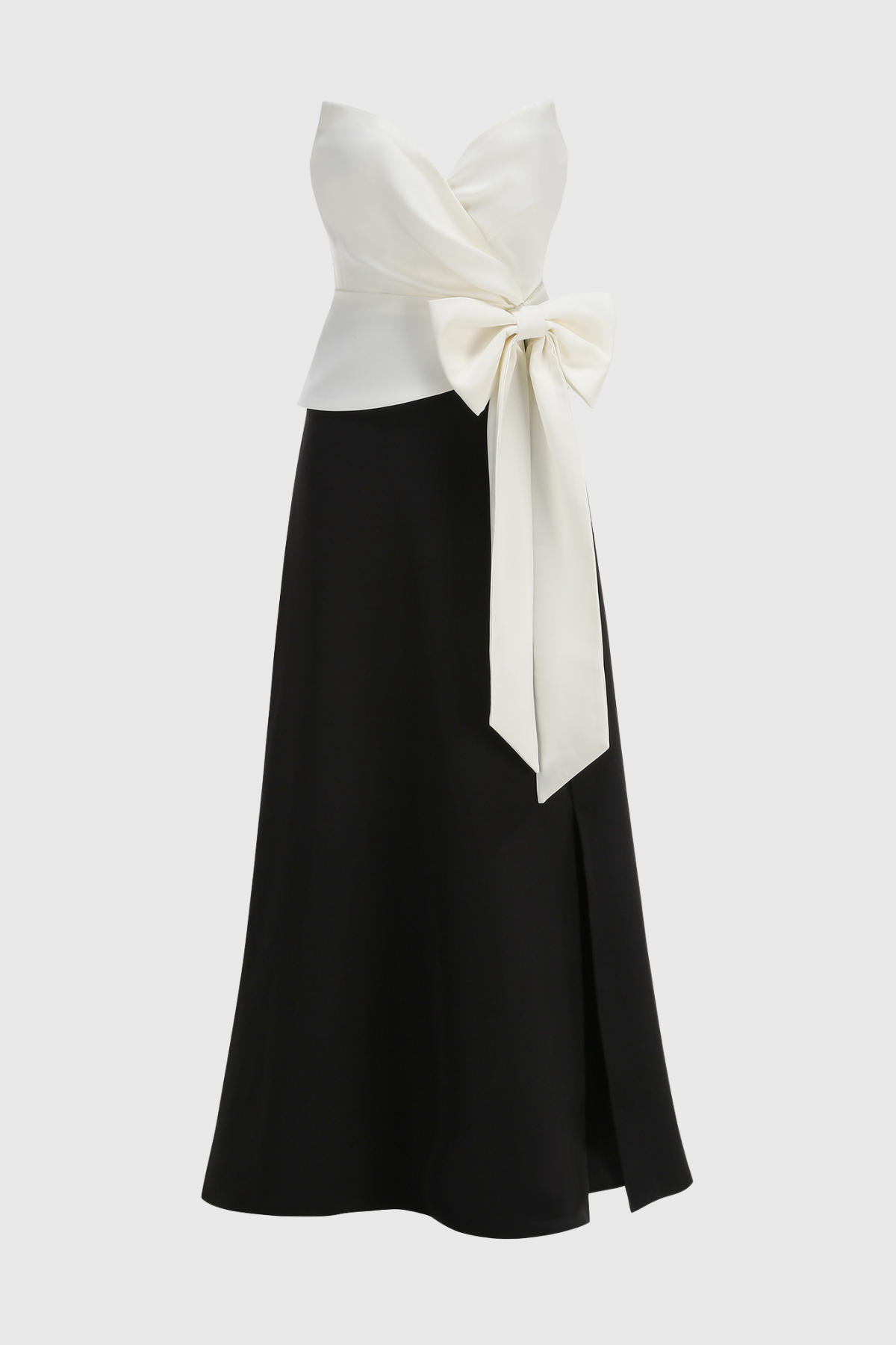 Rebekah Strapless Bow Maxi Dress