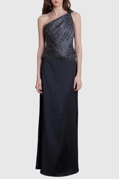 Rhett One Shoulder Fringe Maxi Dress