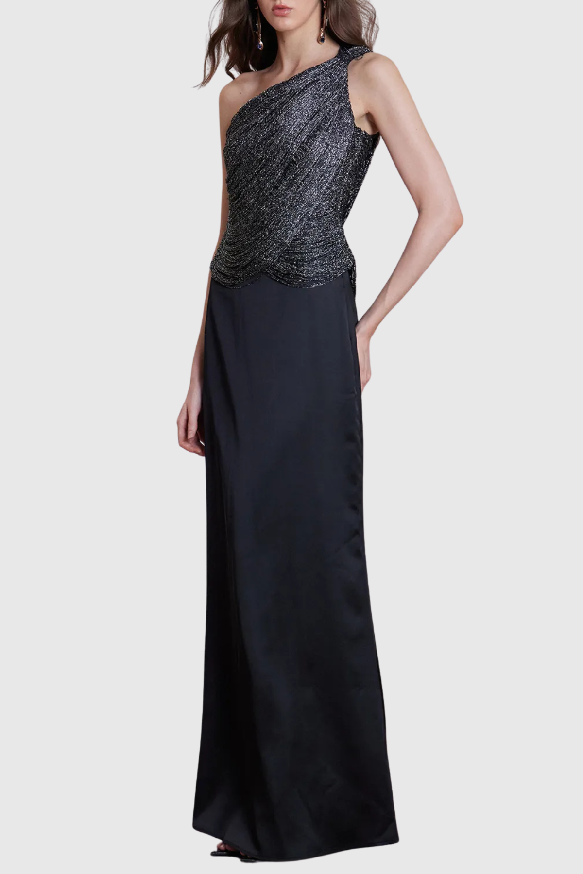 Rhett One Shoulder Fringe Maxi Dress