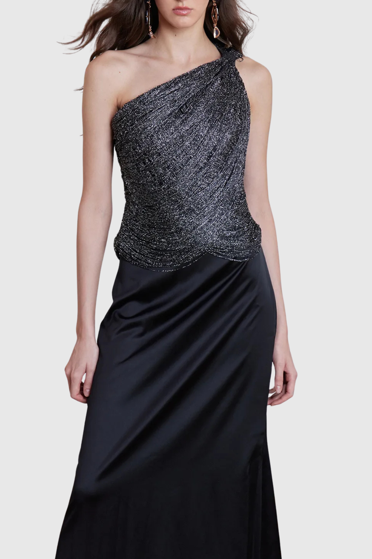 Rhett One Shoulder Fringe Maxi Dress
