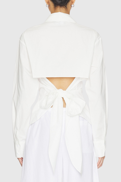 Rhonda Open Back Shirt