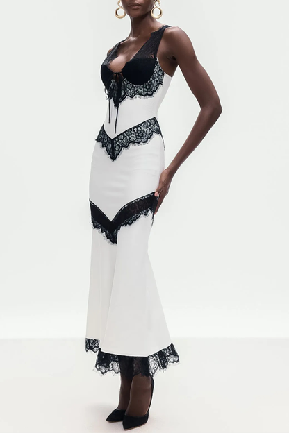 Rhonwa Lace Maxi Bandage Dress