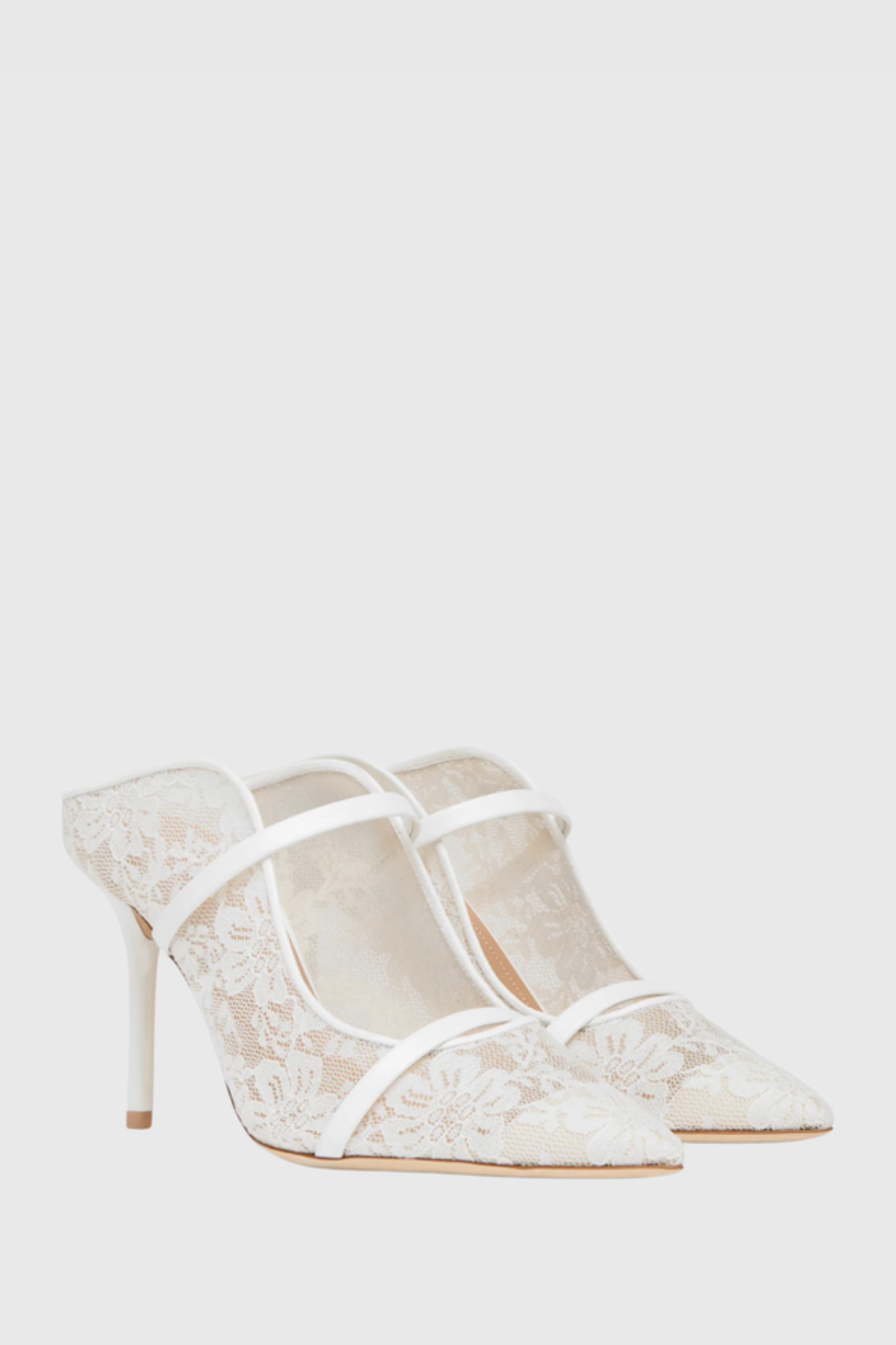 Rhya Lace Pumps - White