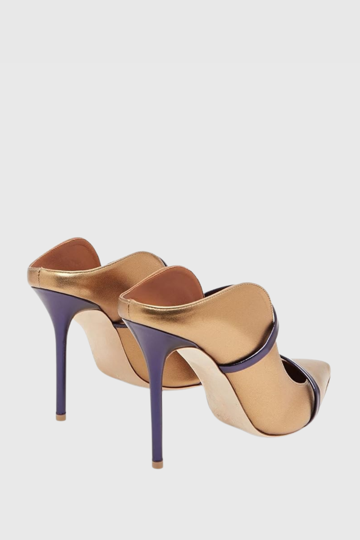 Rhya Metal Ring Satin Pumps - Gold