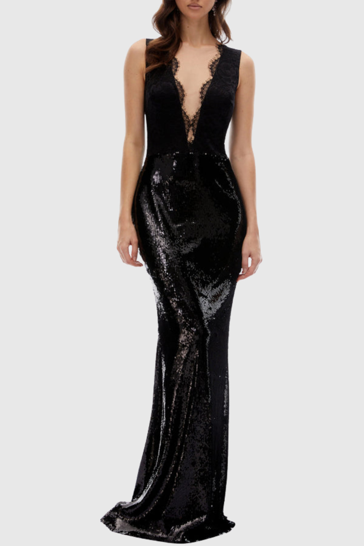 Richa Lace Sequin Embellished Maxi Dress