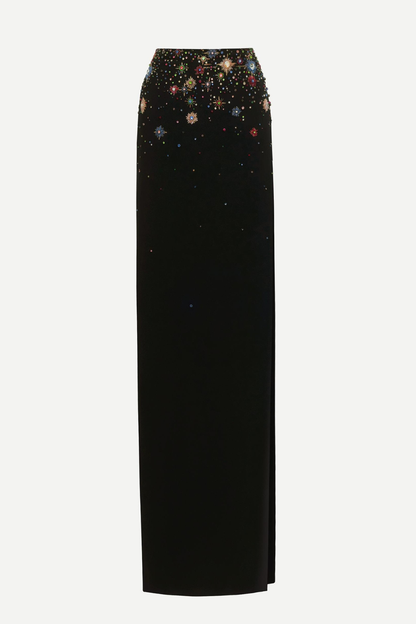 Roanya Star Crystal Embellished Top & Skirt Set