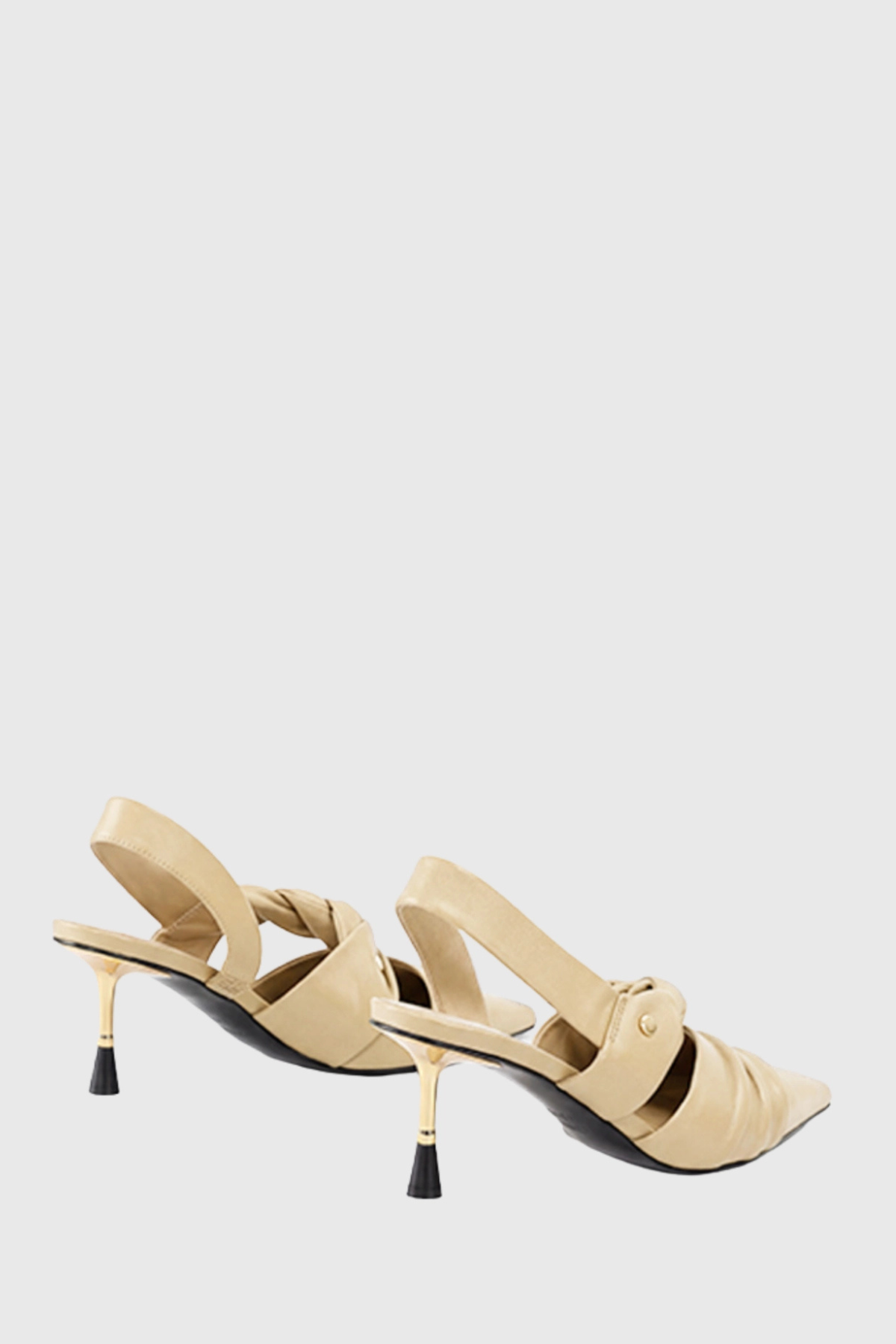 Roccoia Ruched Slingback Pumps