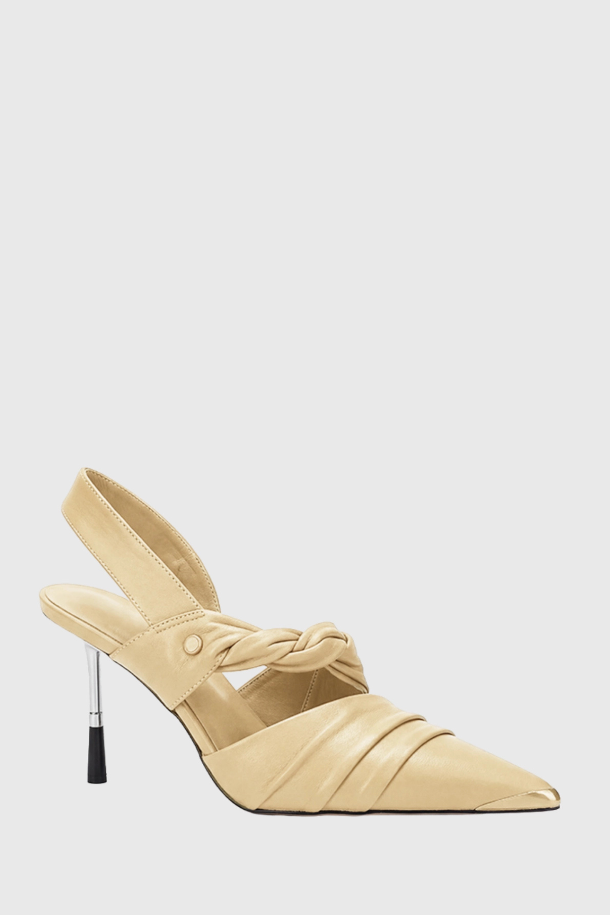 Roccoia Ruched Slingback Pumps