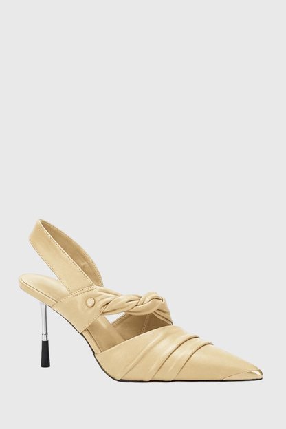 Roccoia Ruched Slingback Pumps