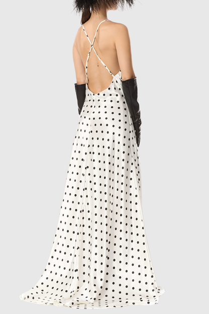 Rochelle Polka Dot Maxi Dress