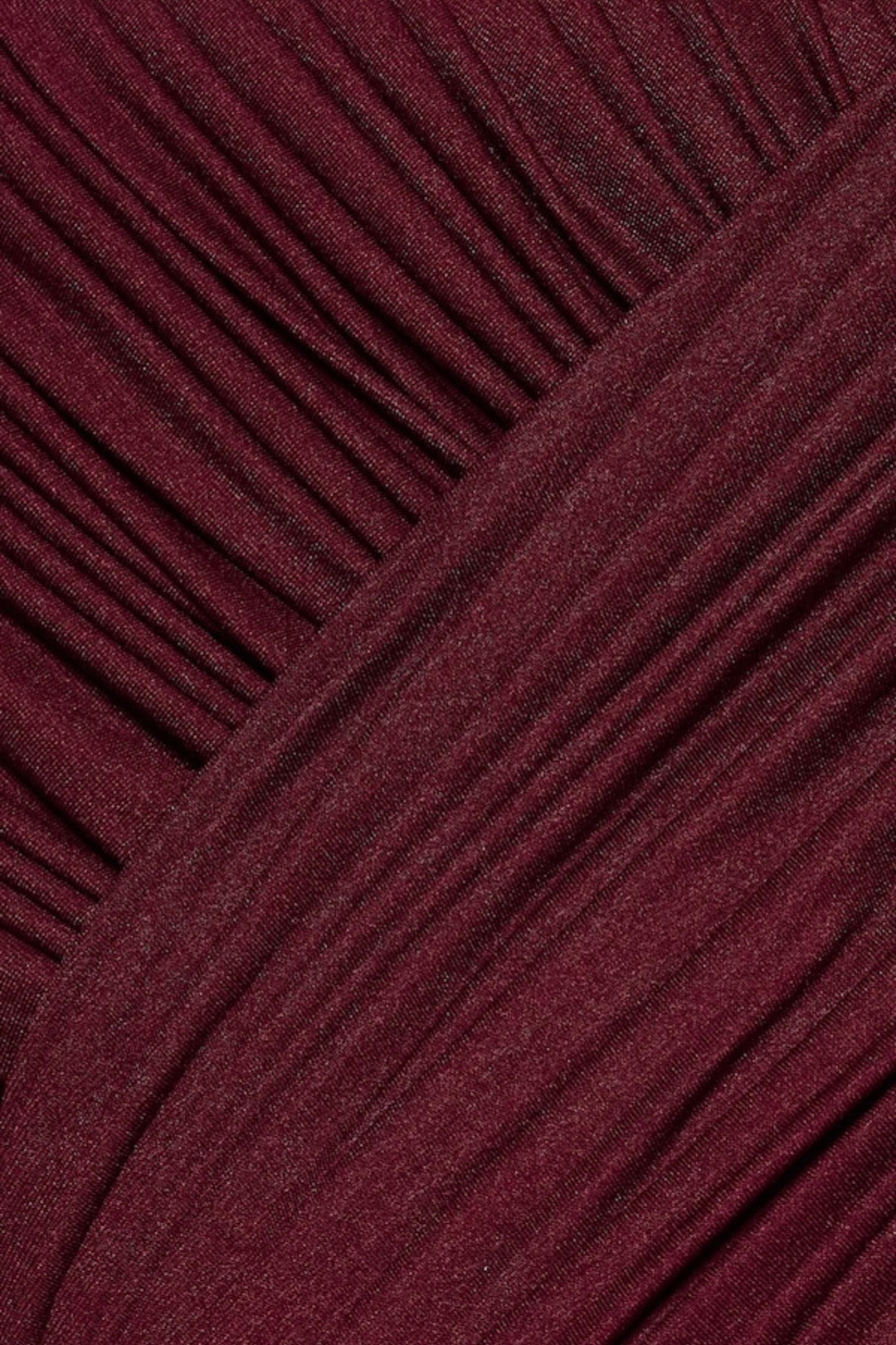 Rohar Twisted Ruched Maxi Dress - Wine