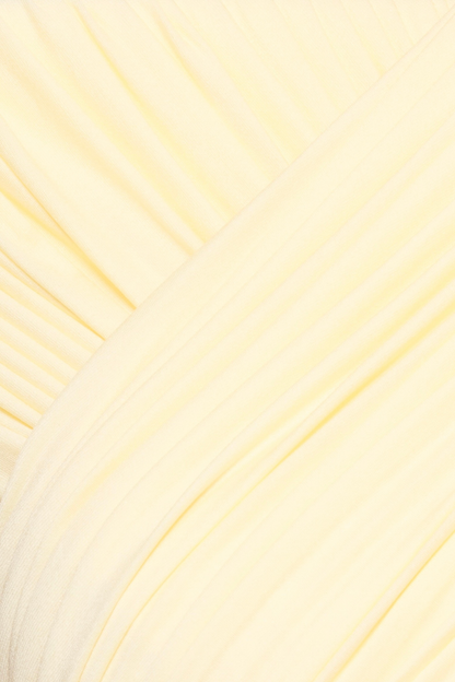 Rohar Twisted Ruched Maxi Dress - Yellow