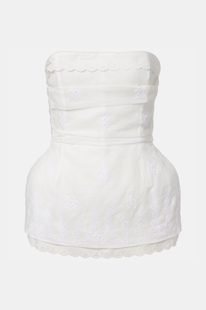 Roneve Lace Trim Bandeau Top