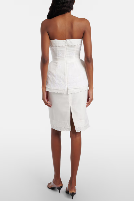 Roneve Lace Trim Bandeau Top