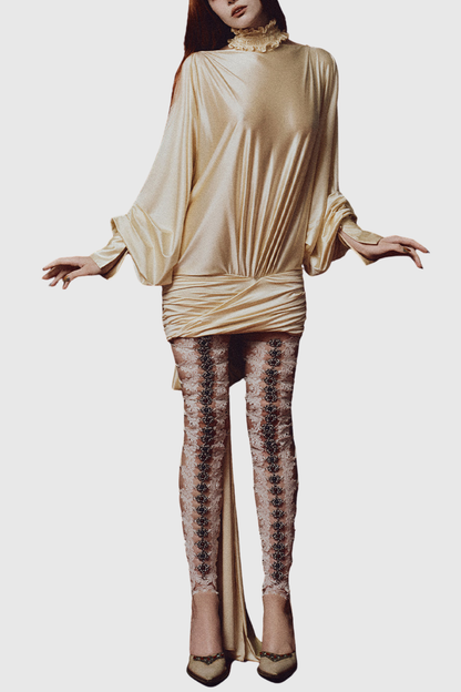 Ronit Draped Backless Mini Dress