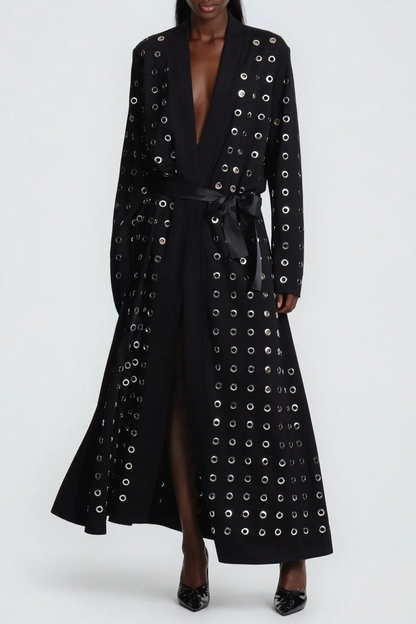 Ronja Eyelet Embellished Coat