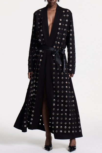 Ronja Eyelet Embellished Coat