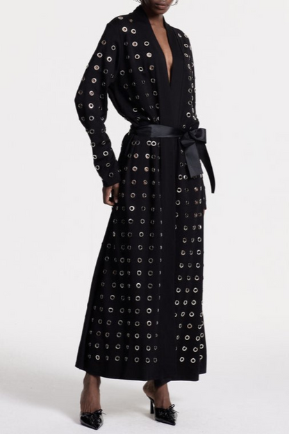 Ronja Eyelet Embellished Coat