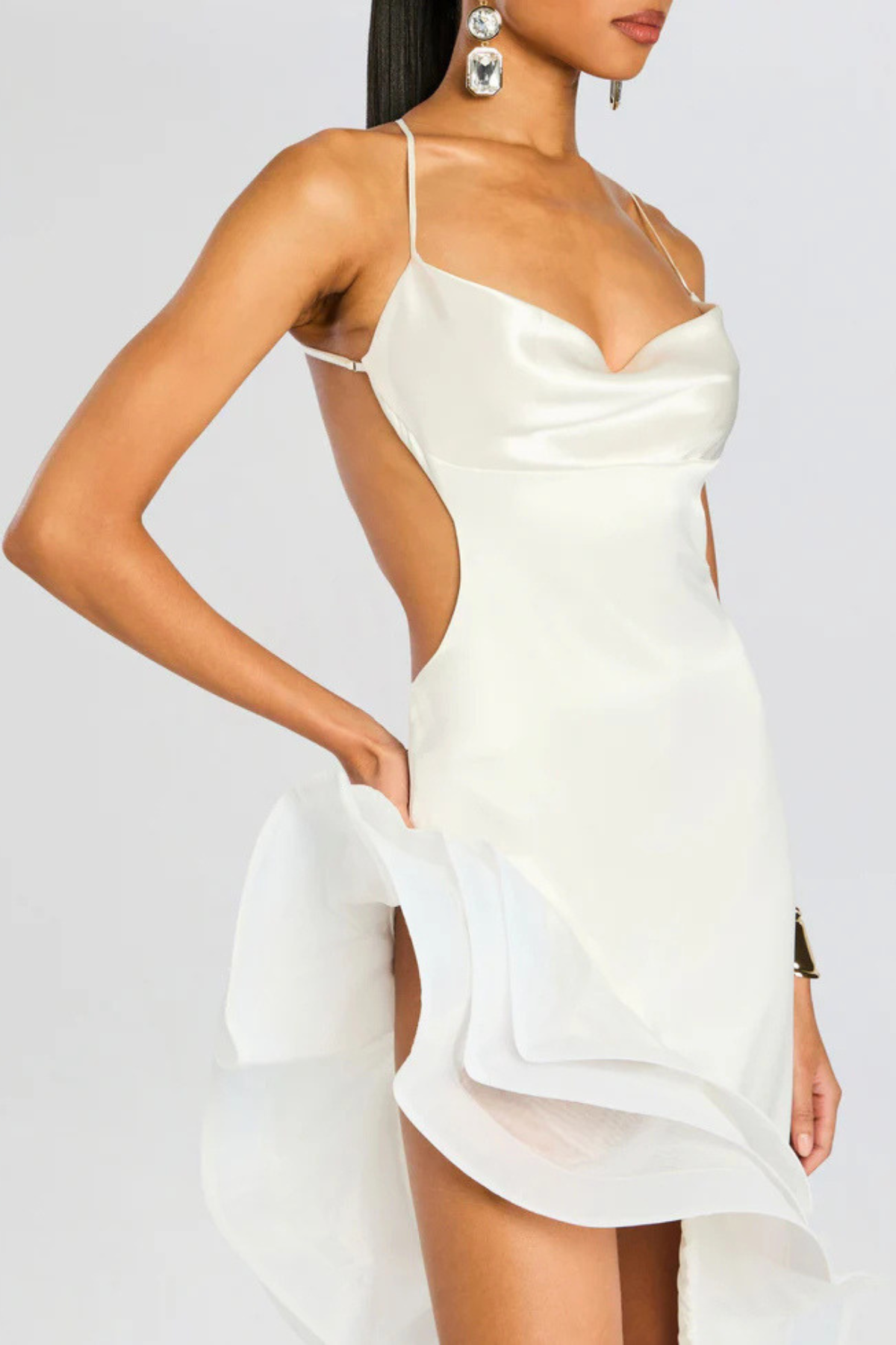 Rosalie Ruffle Backless Maxi Dress
