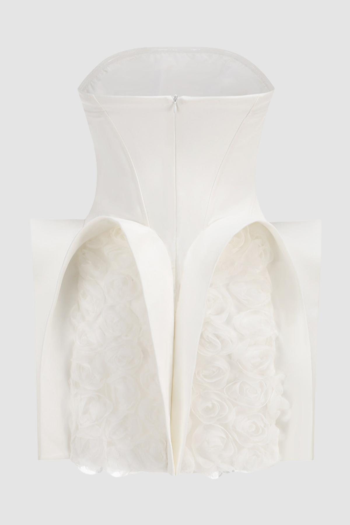 Rosalta Floral Strapless Deconstruct Mini Dress