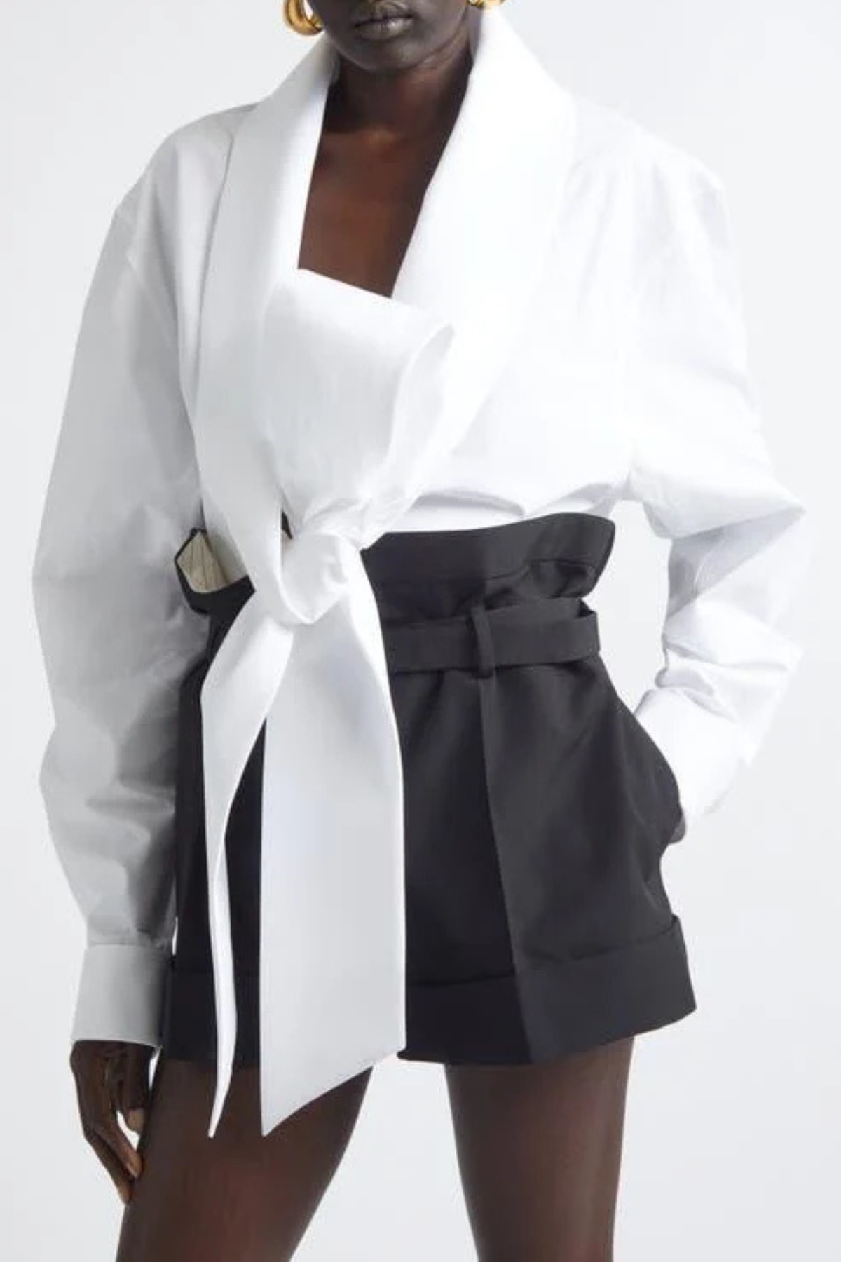 Rowana Bow Embellished Shirt