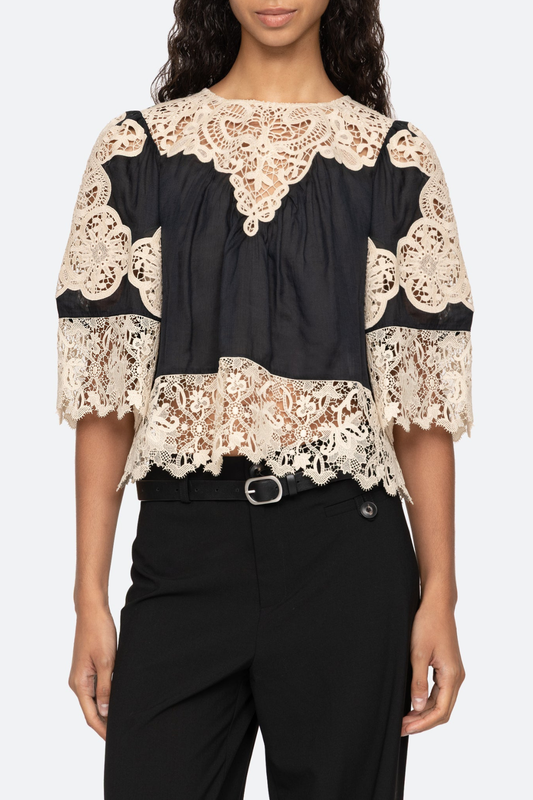 Ruio Cochet Lace Top