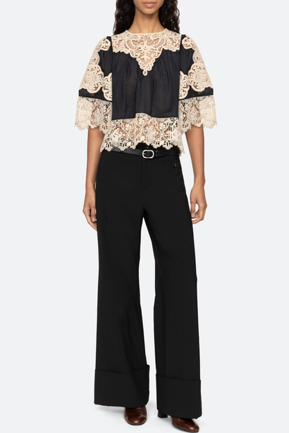 Ruio Cochet Lace Top