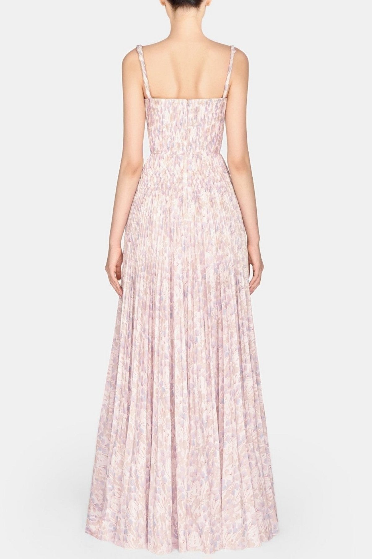 Rupera Floral Print Pleated Maxi Dress