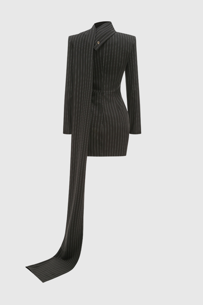 Rusalka Stripe Mini Blazer Dress