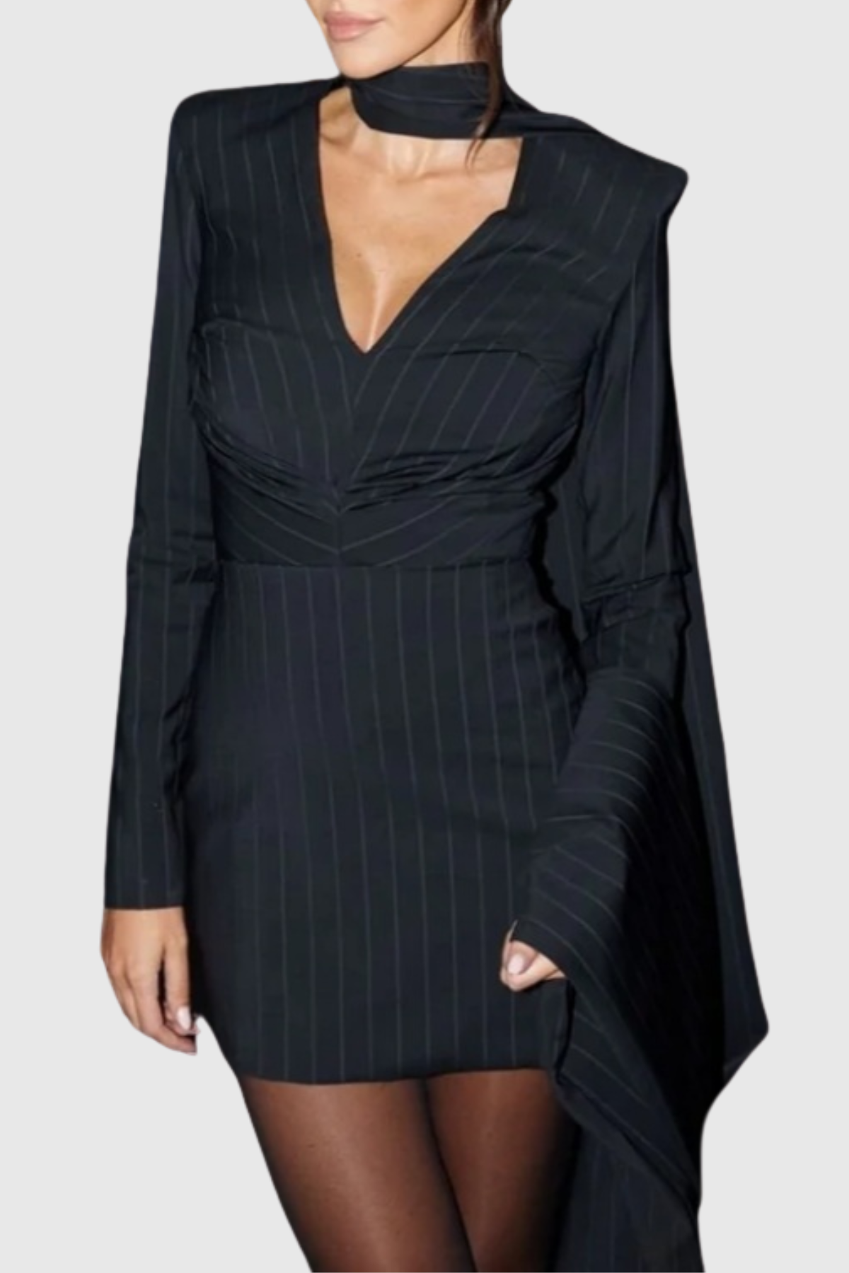 Rusalka Stripe Mini Blazer Dress