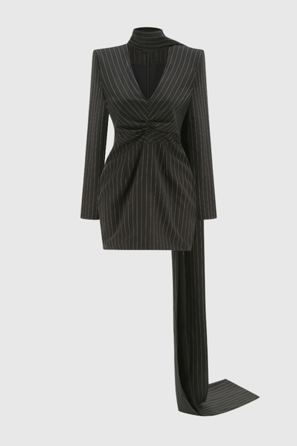 Rusalka Stripe Mini Blazer Dress